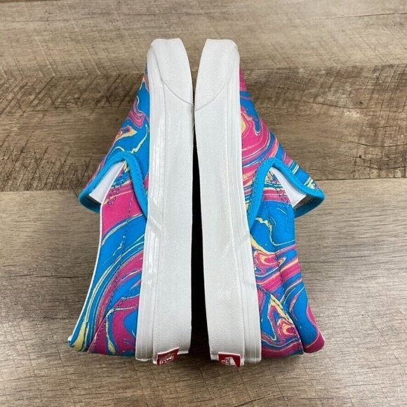 VANS Classic Slip On Anaheim Factory Og Marble Blue/Pink Shoes Womens Sz 5.5 NEW - Picture 7 of 9